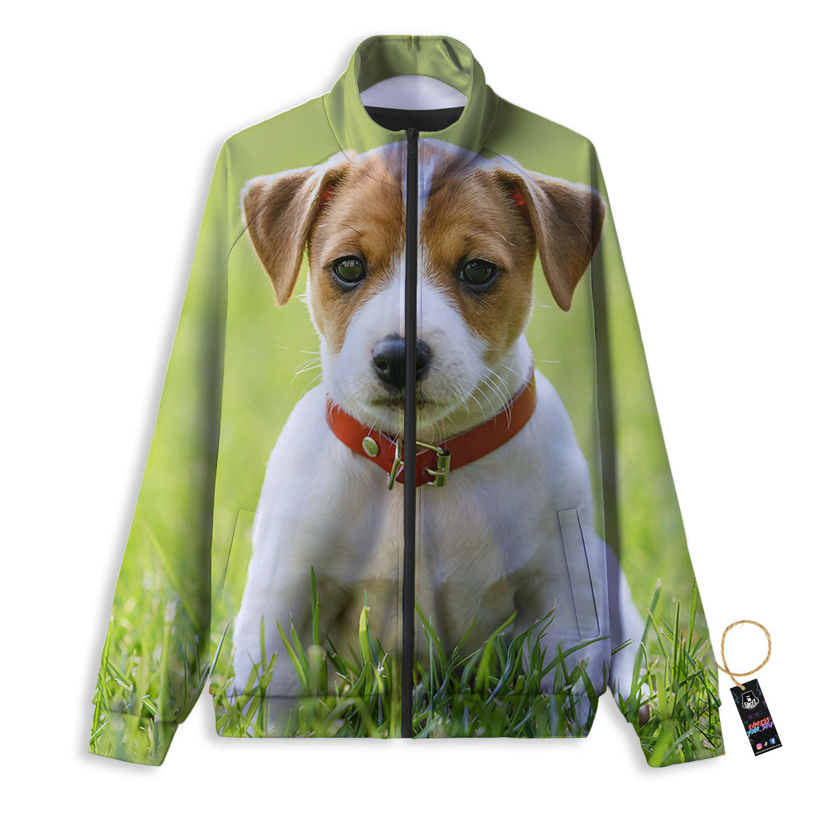Jack Russell Terrier Little Print Track Jacket-grizzshop