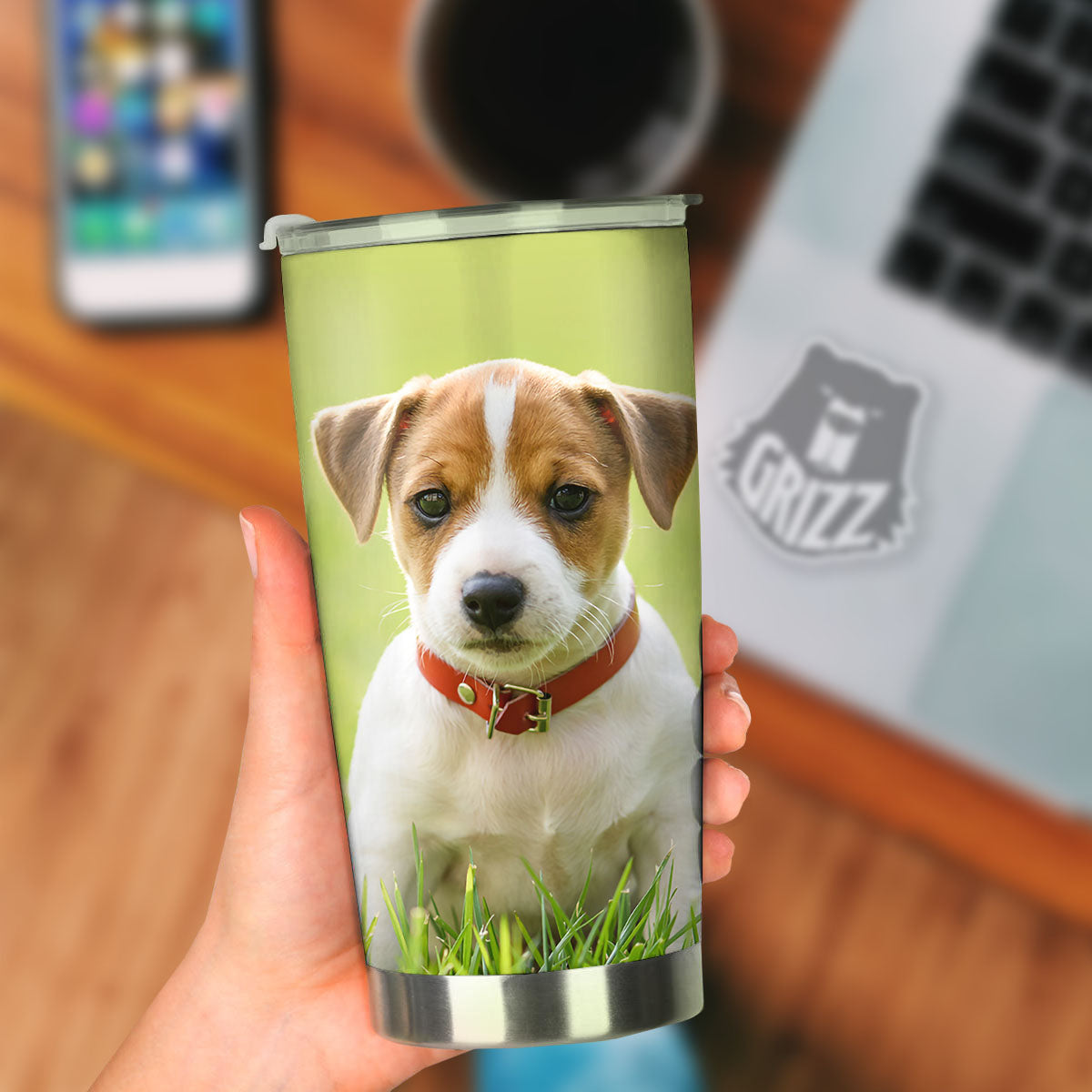Jack Russell Terrier Little Print Tumbler-grizzshop