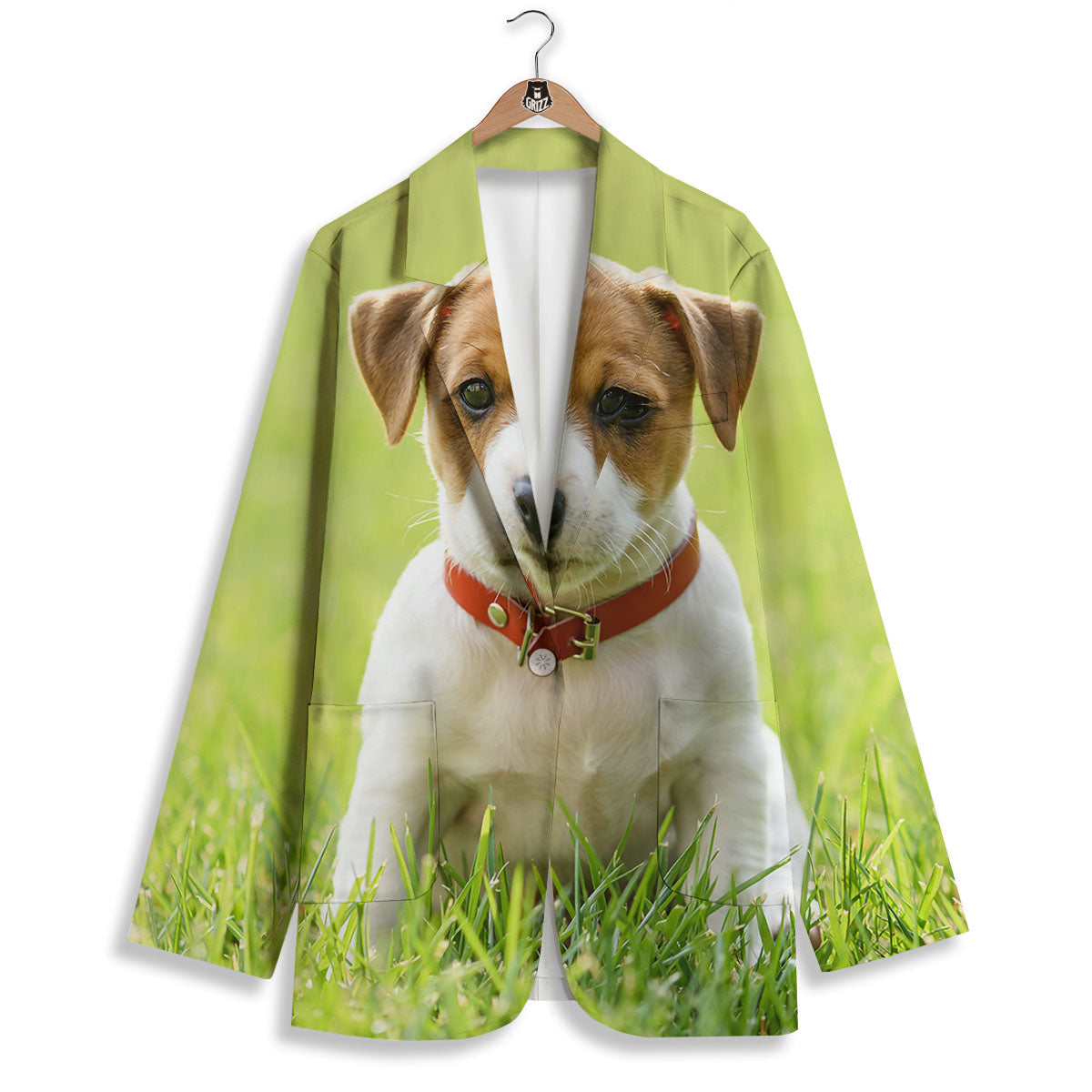 Jack Russell Terrier Little Print Women's Blazer-grizzshop
