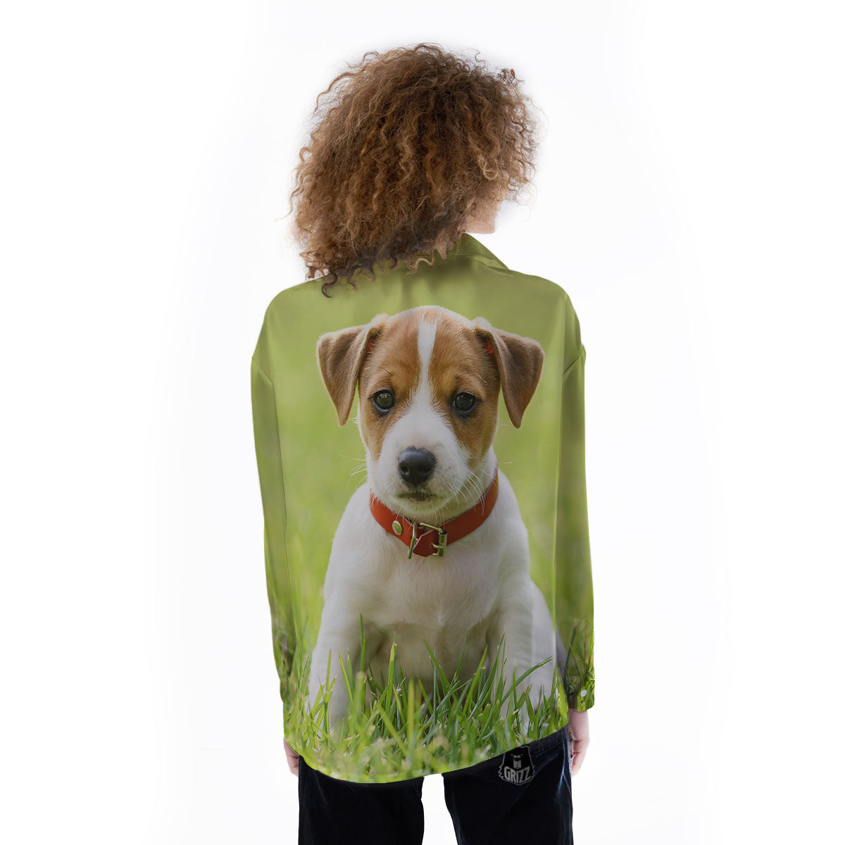 Jack Russell Terrier Little Print Women's Long Sleeve Shirts-grizzshop