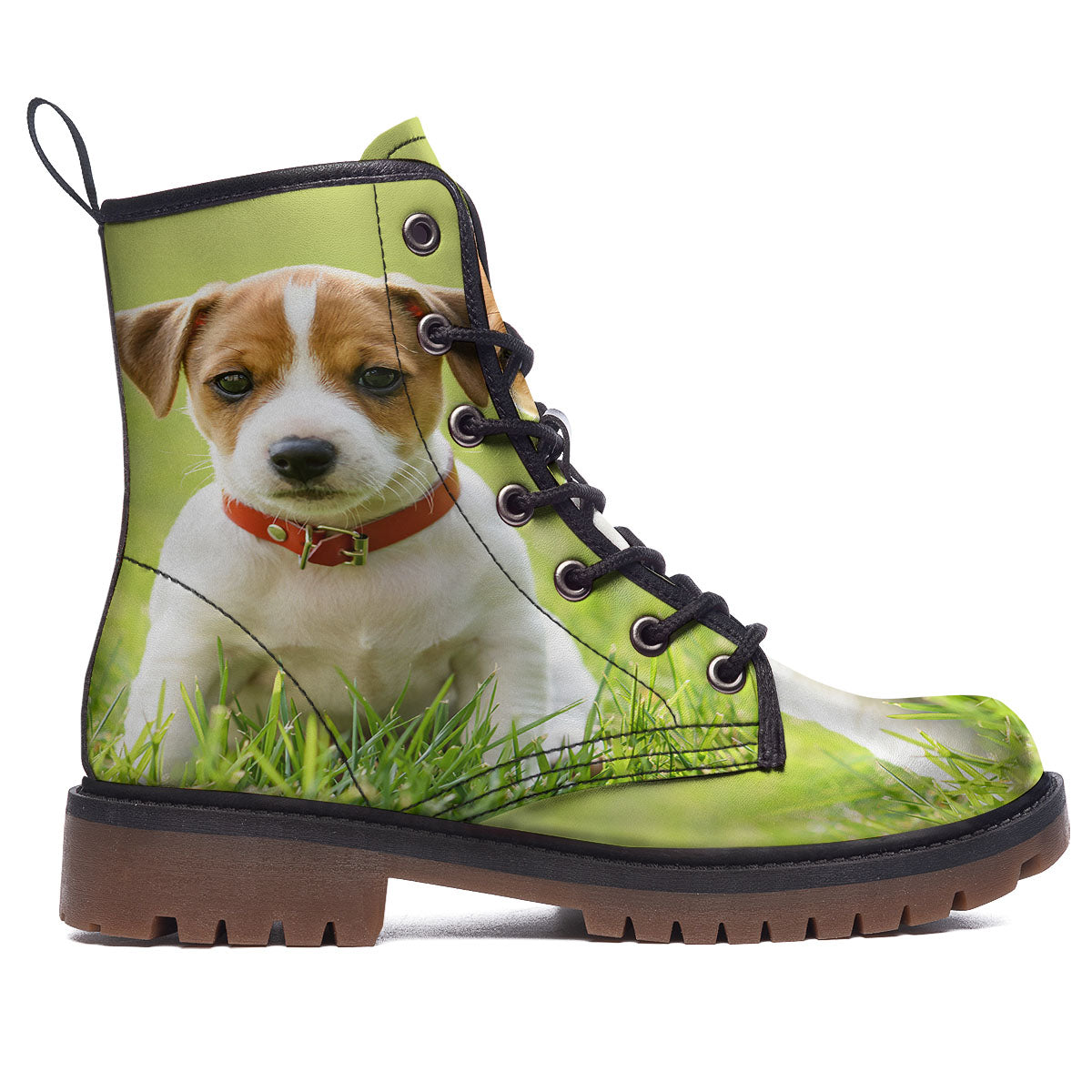 Jack Russell Terrier Little Print Work Boots-grizzshop
