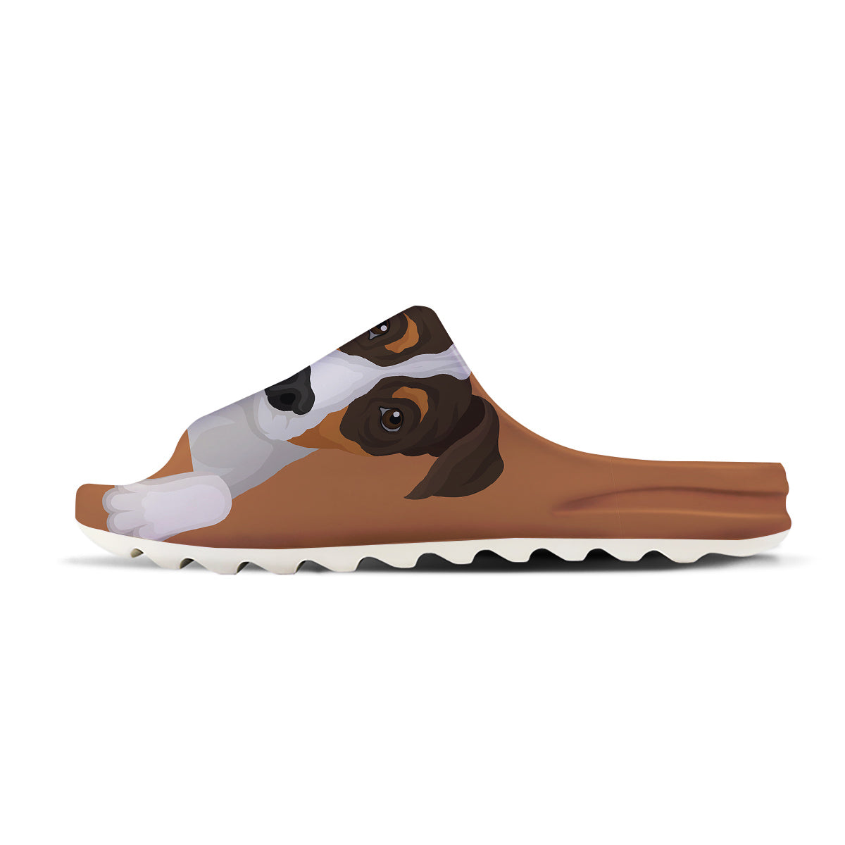 Jack Russell Terrier Cartoon Print Sandals-grizzshop