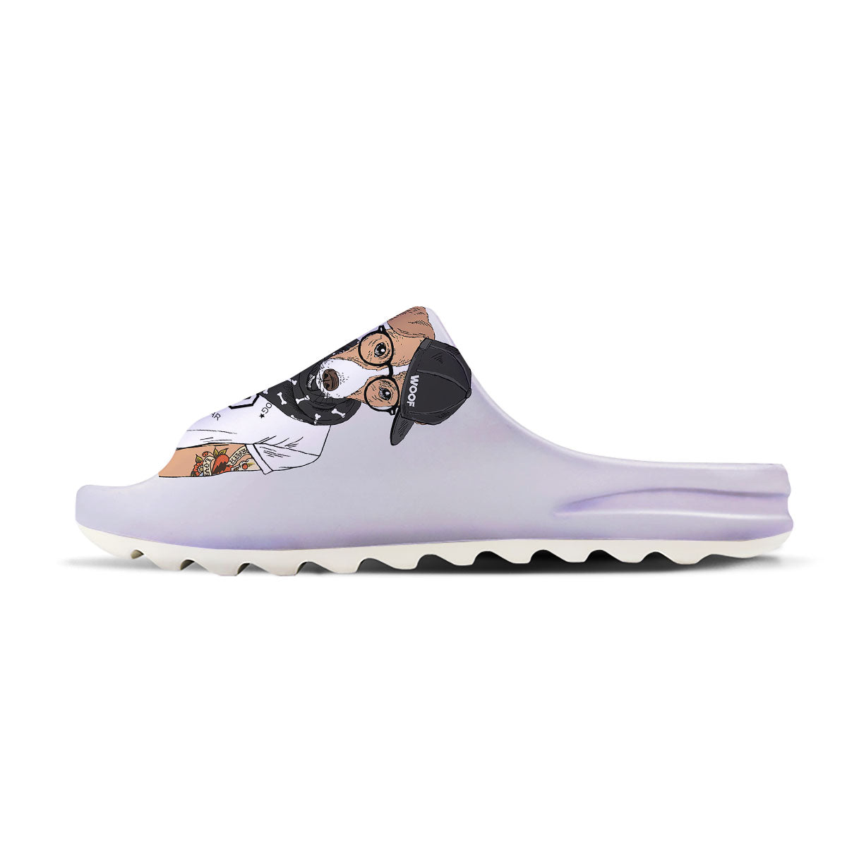 Jack Russell Terrier Hipster Print Sandals-grizzshop