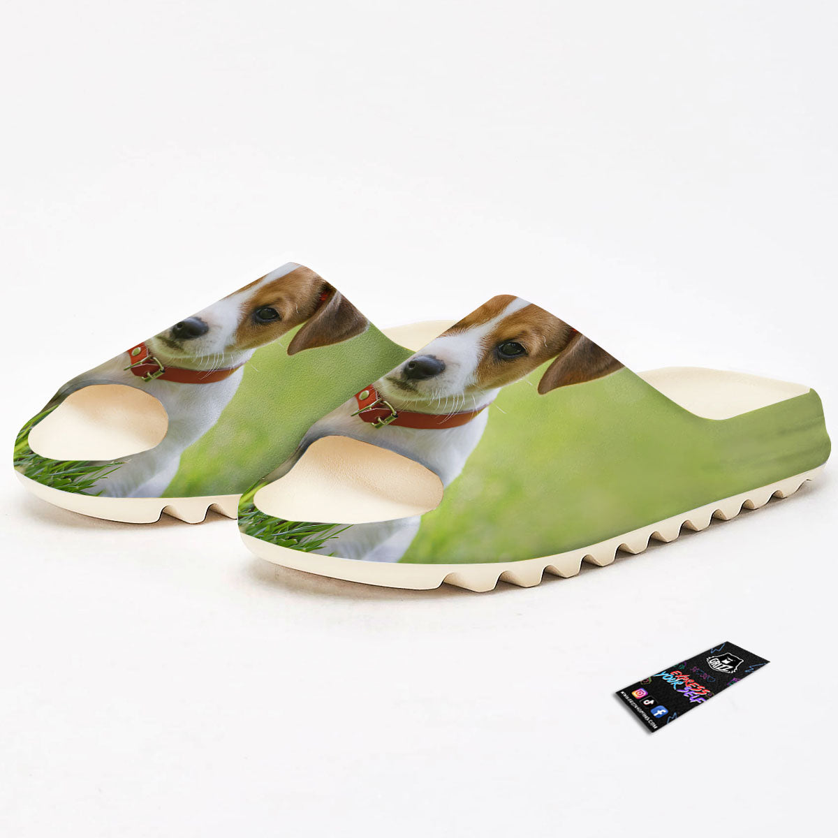 Jack Russell Terrier Little Print Sandals-grizzshop