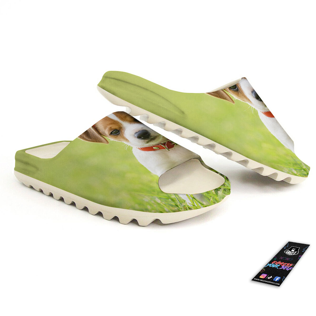 Jack Russell Terrier Little Print Sandals-grizzshop