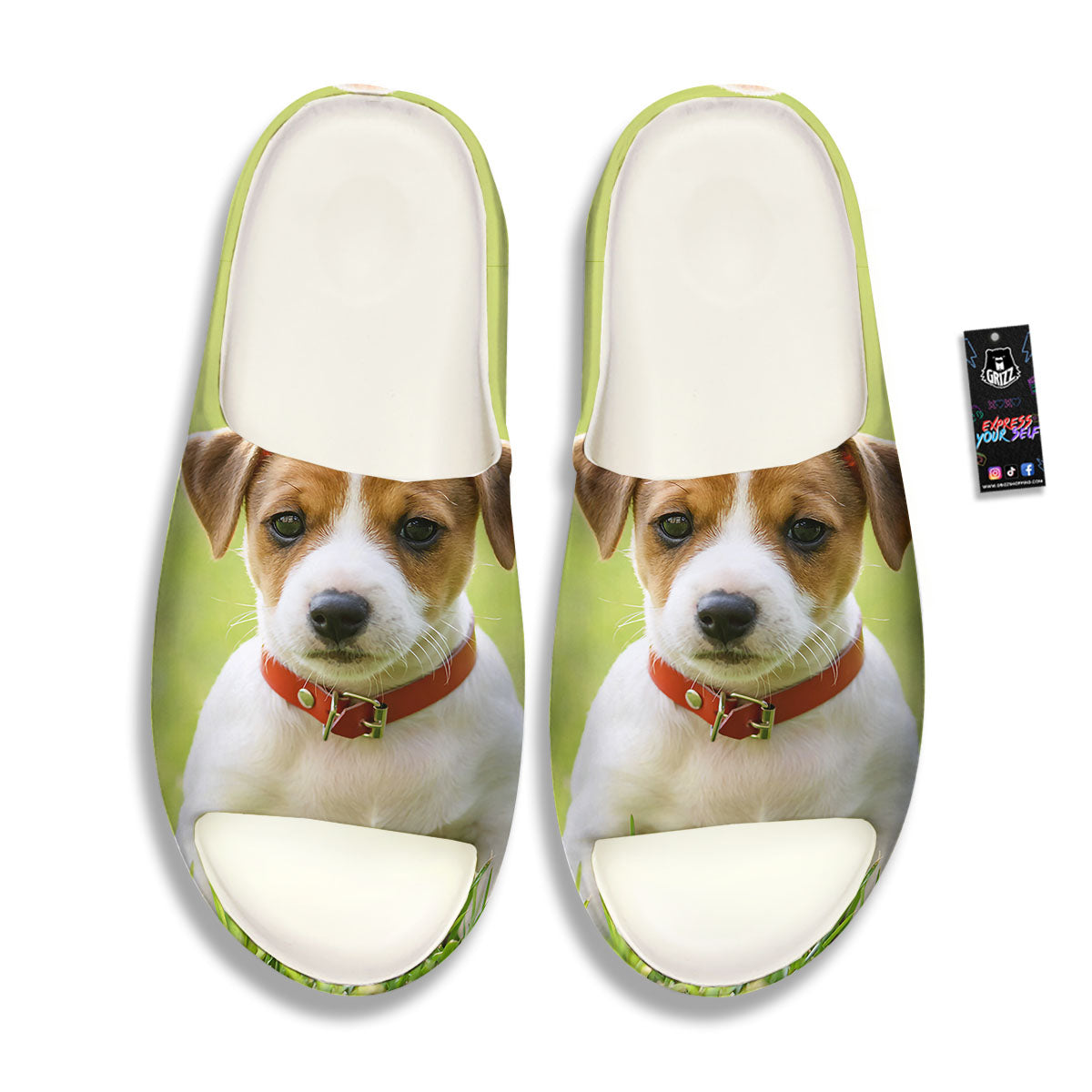 Jack Russell Terrier Little Print Sandals-grizzshop