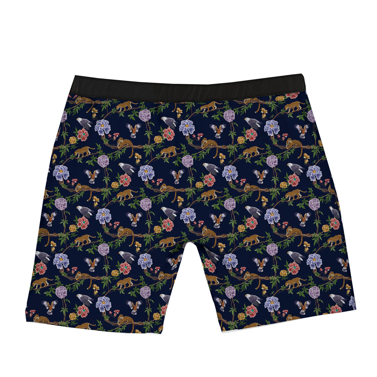 Jaguar And Eagle Print Pattern Boxer Briefs-grizzshop