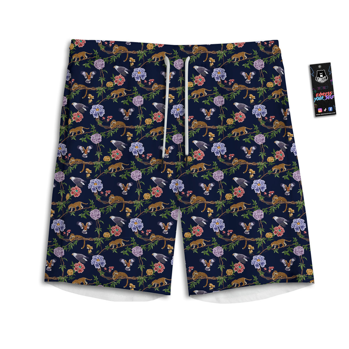 Lotus Eye Of Providence Print Pattern Men's Athletic Shorts