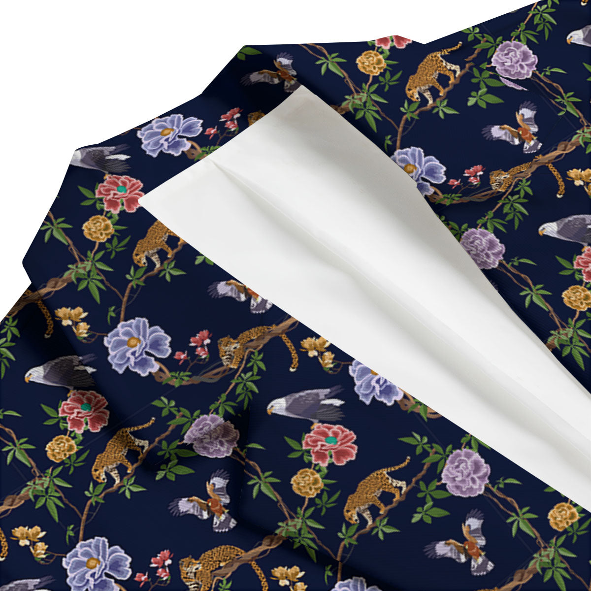 Jaguar And Eagle Print Pattern Men's Blazer-grizzshop