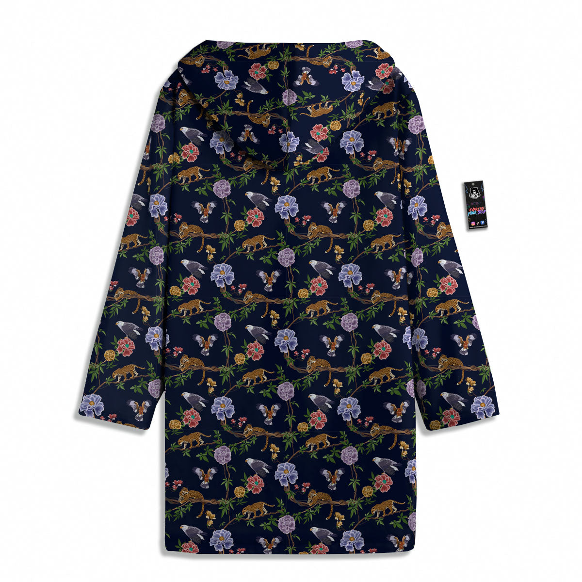 Jaguar And Eagle Print Pattern Men's Windbreaker Jacket-grizzshop