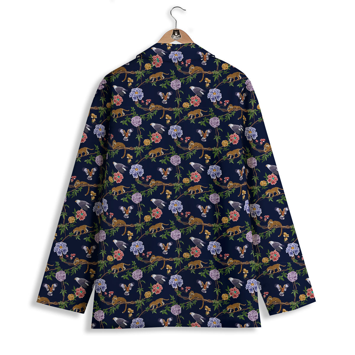 Jaguar And Eagle Print Pattern Women's Blazer-grizzshop