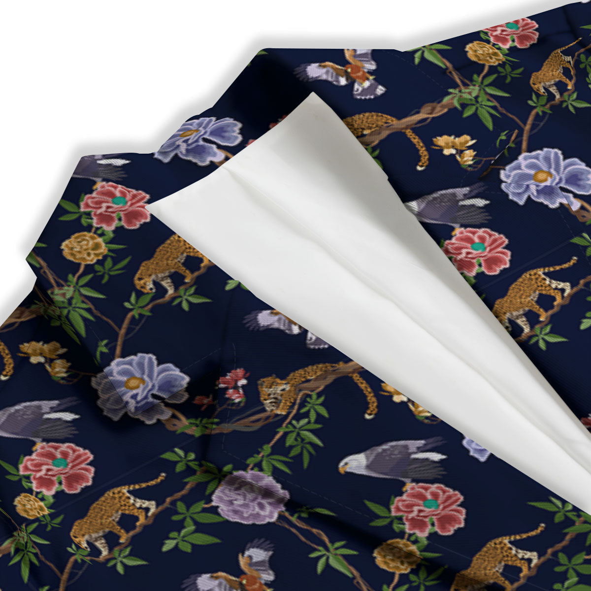 Jaguar And Eagle Print Pattern Women's Blazer-grizzshop