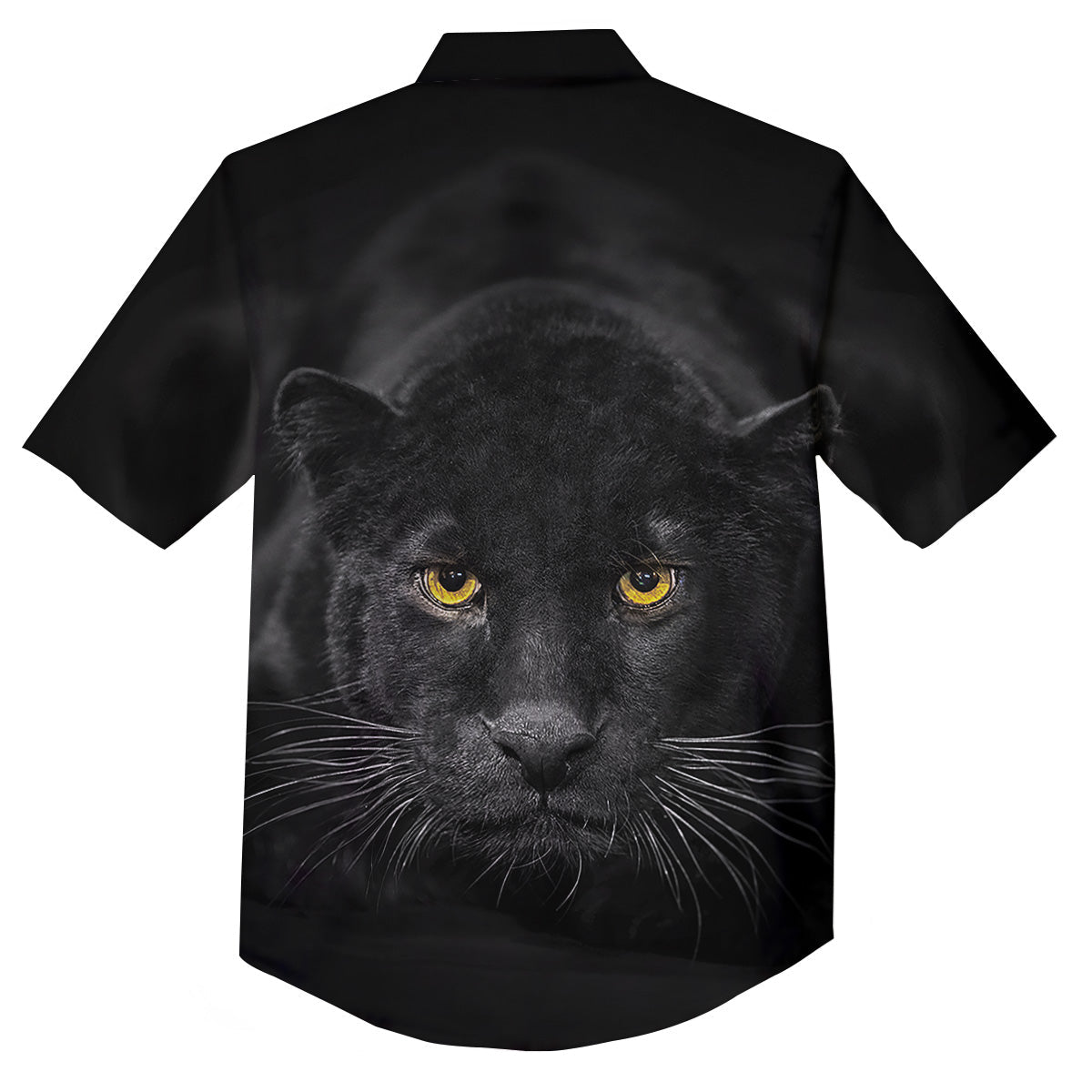 Jaguar Black Print Button Up Shirt-grizzshop