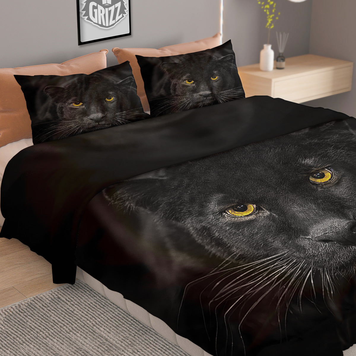 Hawaiian Tropical Dark Purple Print Pattern Duvet Cover Bedding Set