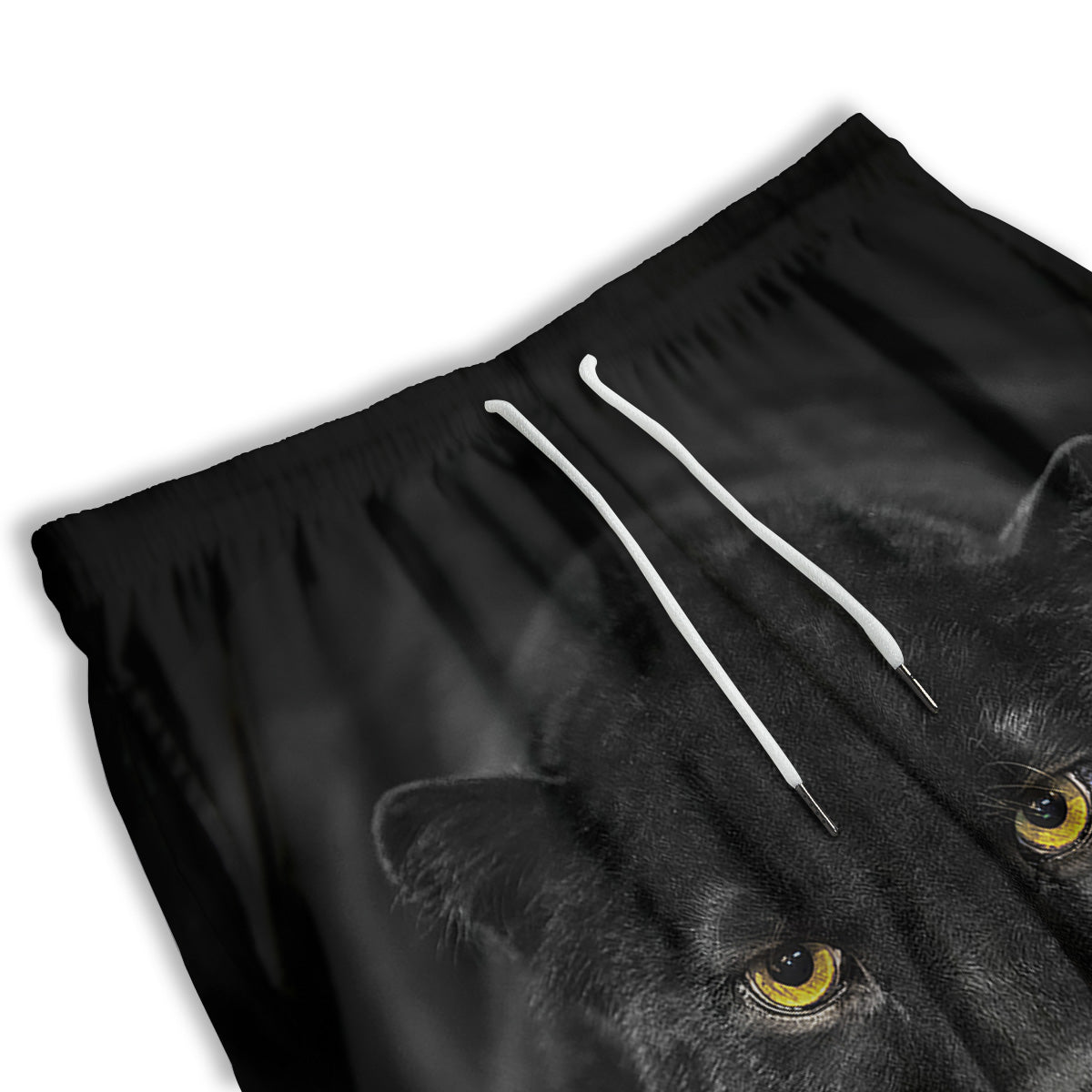 Jaguar Black Print Men's Athletic Shorts