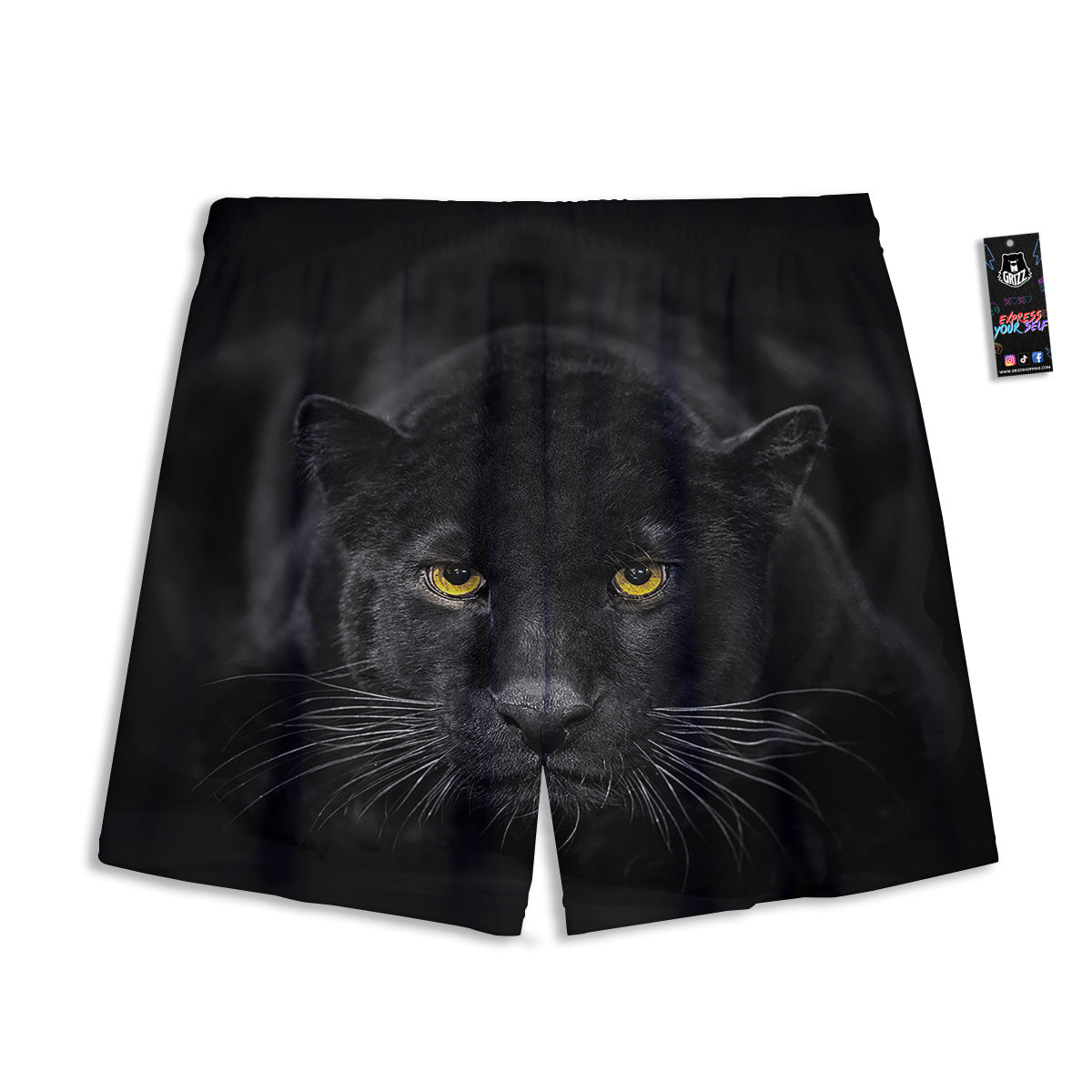 Hawaiian Tropical Dark Purple Print Pattern Mesh Shorts