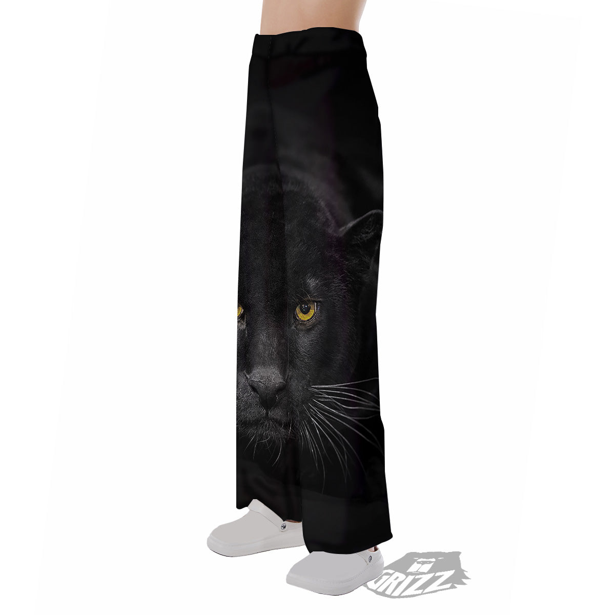 Jaguar Black Print Pajama Pants-grizzshop