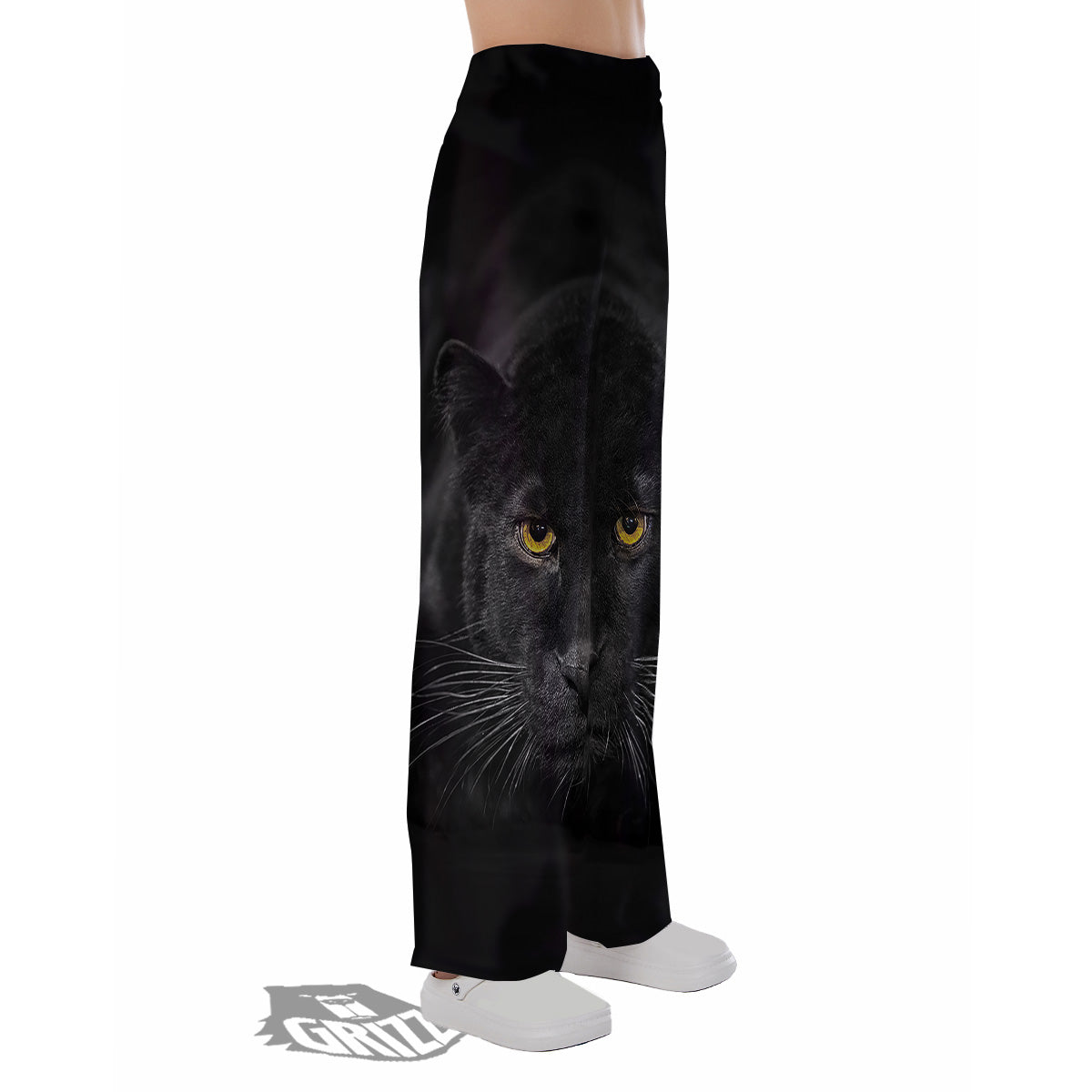 Jaguar Black Print Pajama Pants-grizzshop