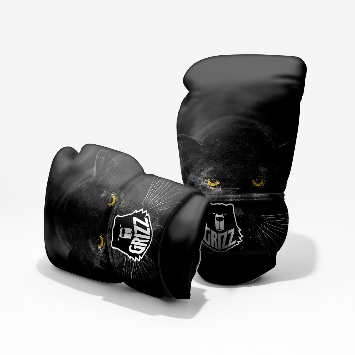Jaguar Black Print Pro Boxing Glove