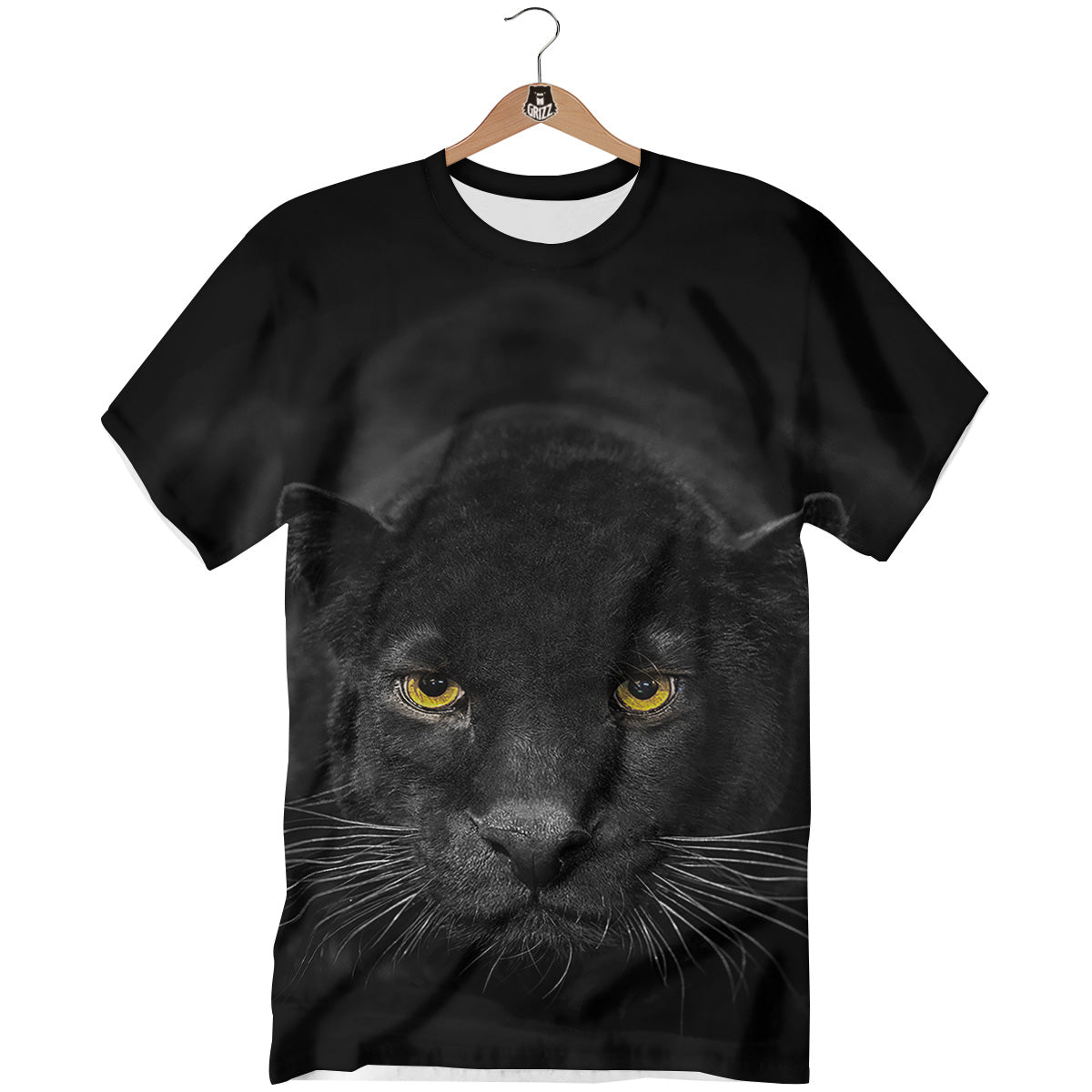 Jaguar Black Print T-Shirt-grizzshop