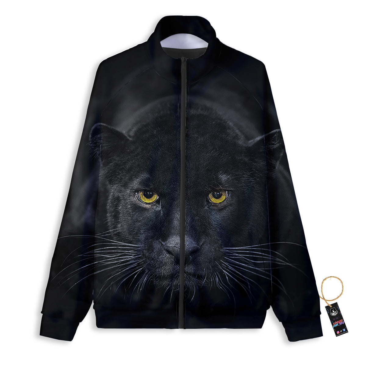 Jaguar Black Print Track Jacket-grizzshop