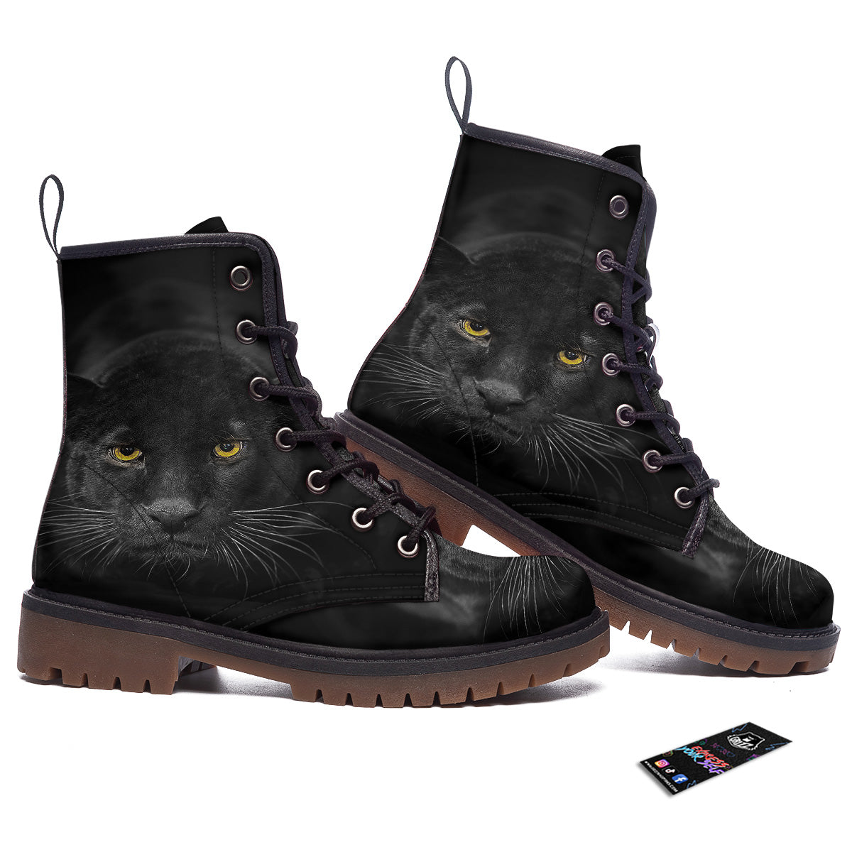 Jaguar Black Print Work Boots-grizzshop