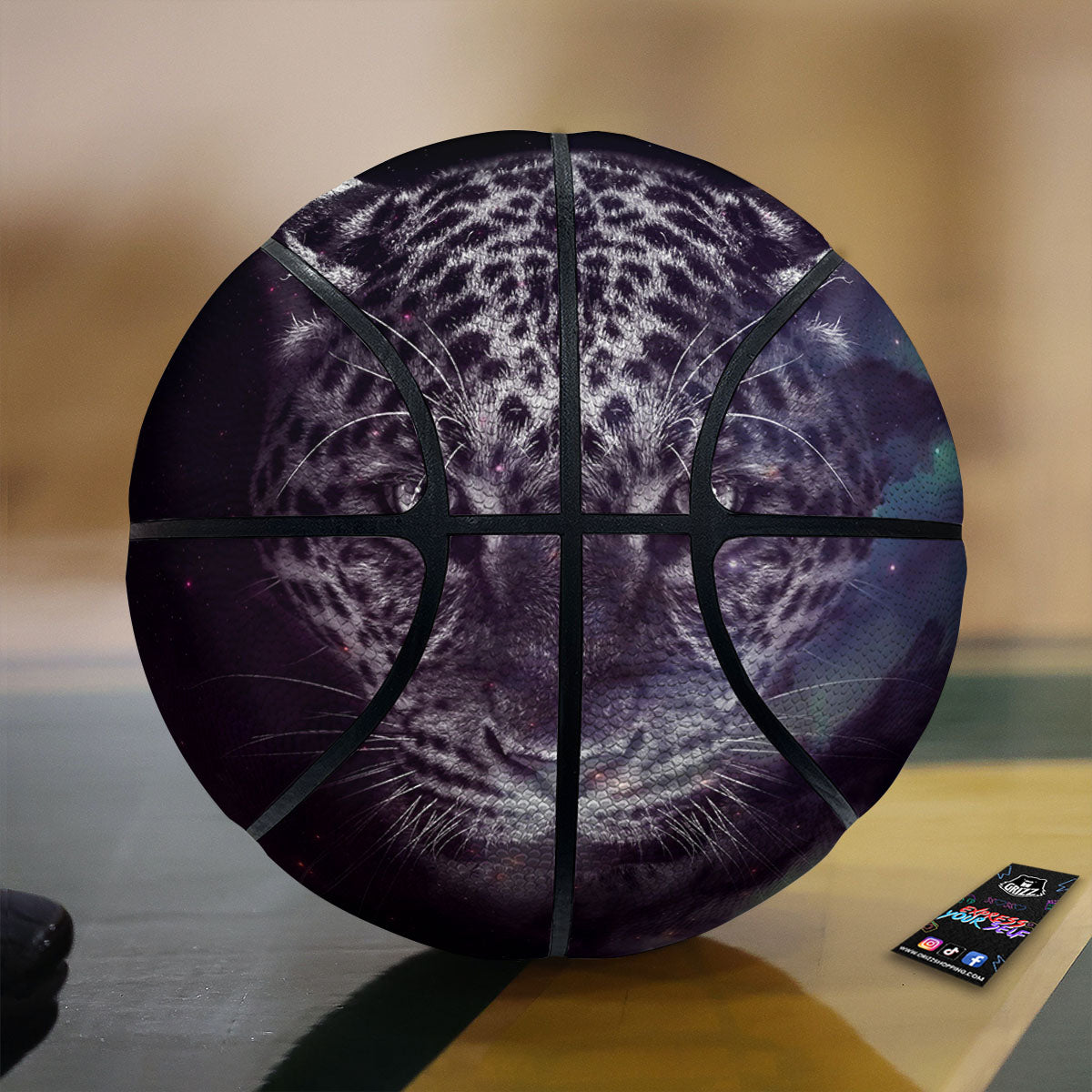 Lotus Hot Pink Print Pattern Basketball