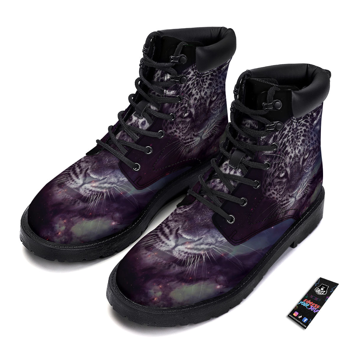 Jaguar Galaxy Print Boots-grizzshop
