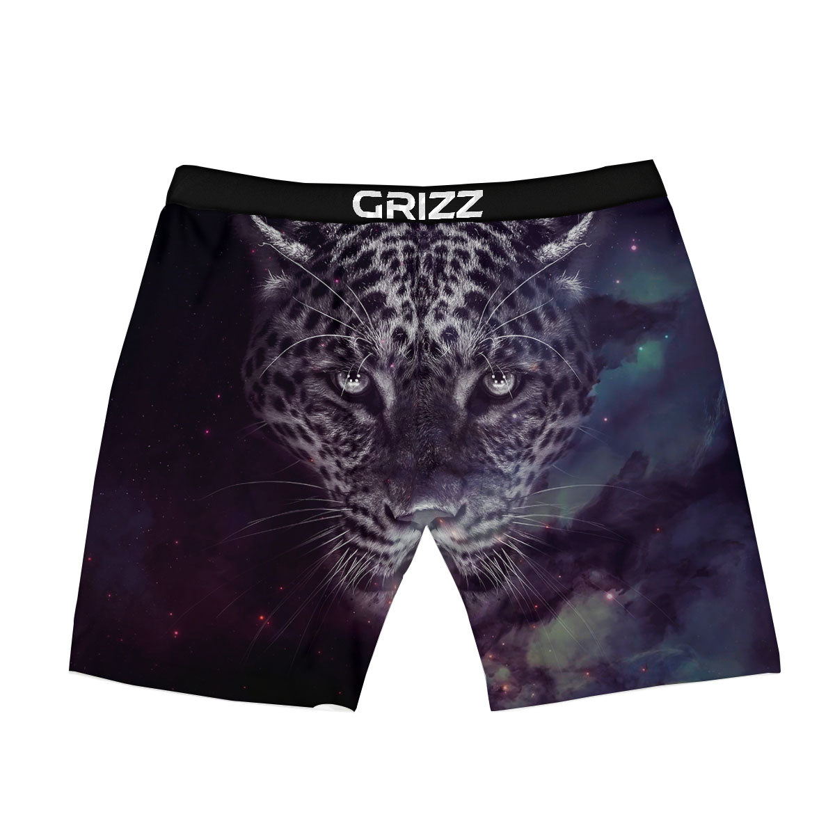 Jaguar Galaxy Print Boxer Briefs-grizzshop