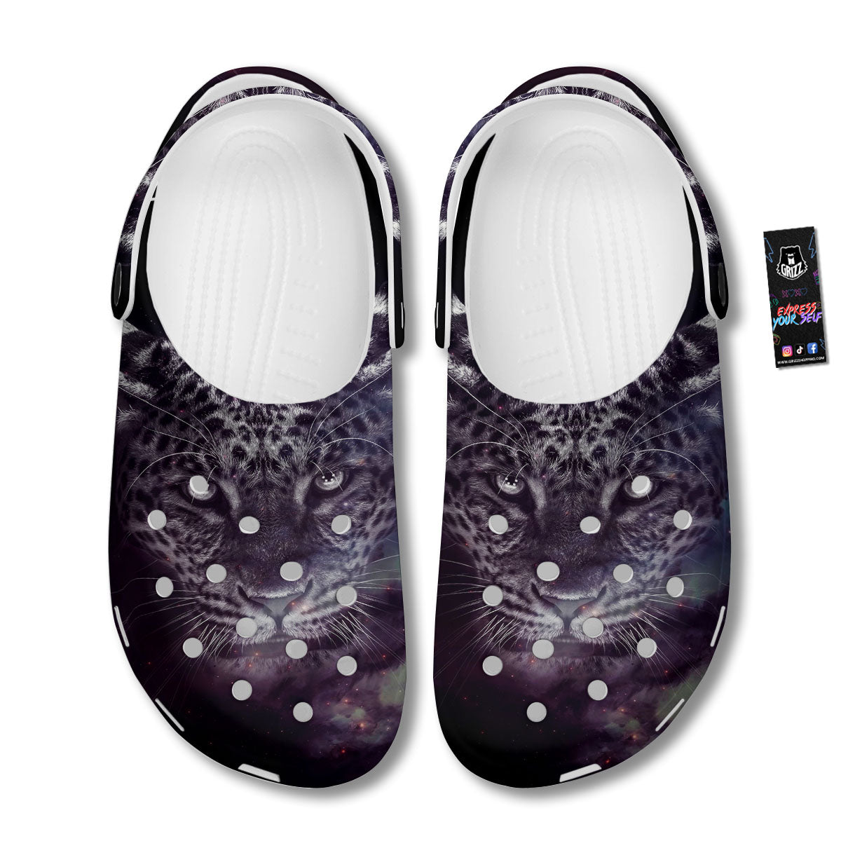 Jaguar Galaxy Print Clog-grizzshop
