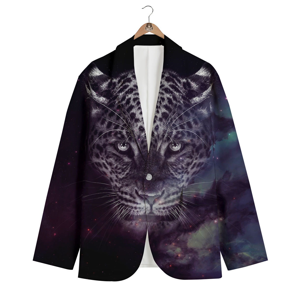 Jaguar Galaxy Print Men's Blazer-grizzshop