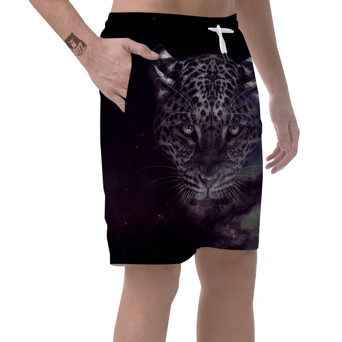 Jaguar Galaxy Print Men's Shorts-grizzshop