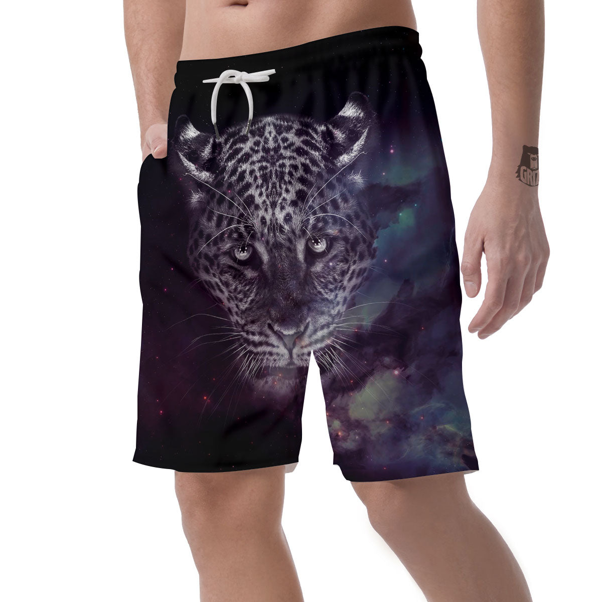 Jaguar Galaxy Print Men's Shorts-grizzshop