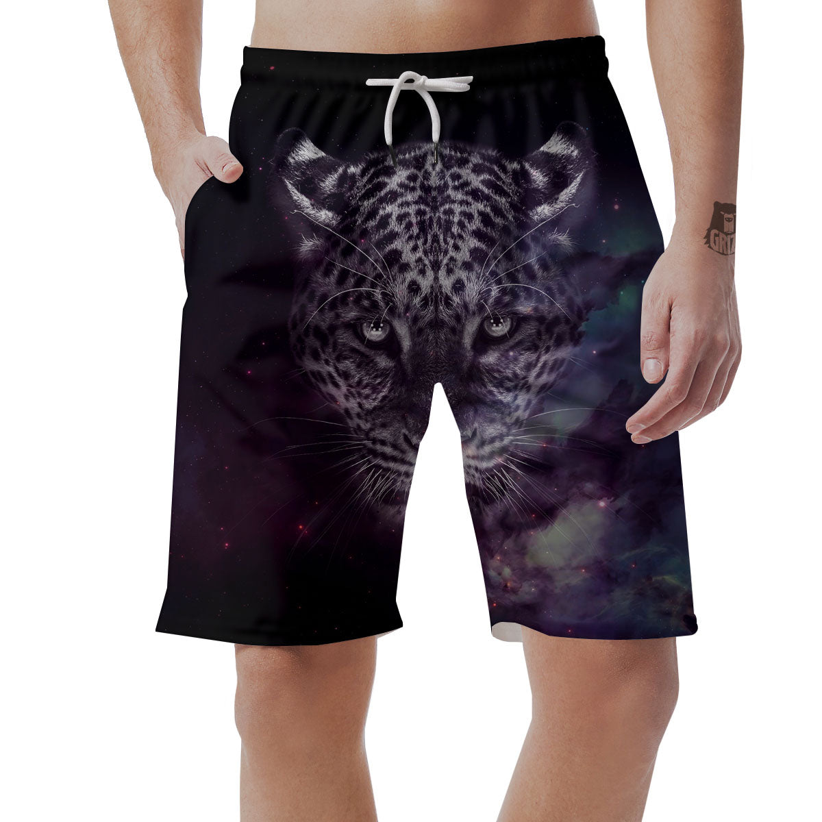 Jaguar Galaxy Print Men's Shorts-grizzshop