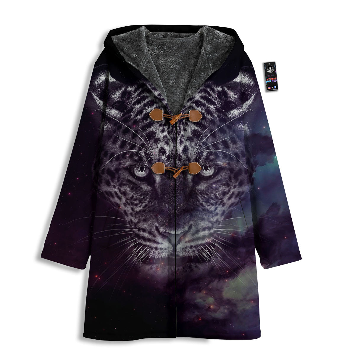 Jaguar Galaxy Print Men's Windbreaker Jacket-grizzshop