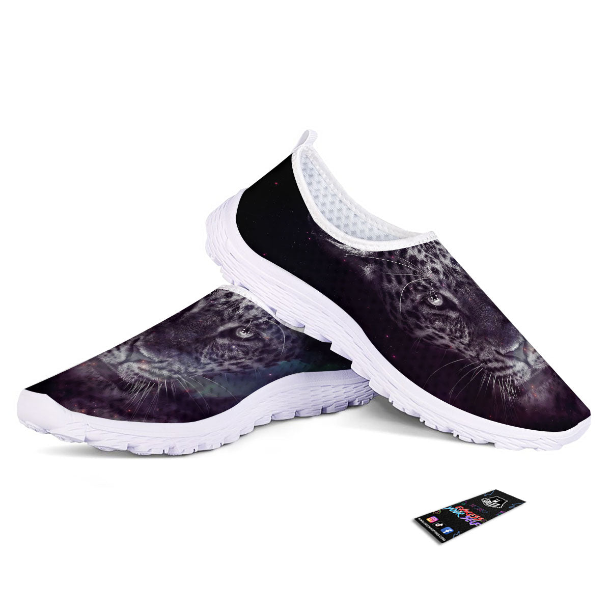 Jaguar Galaxy Print Nurse Shoes-grizzshop