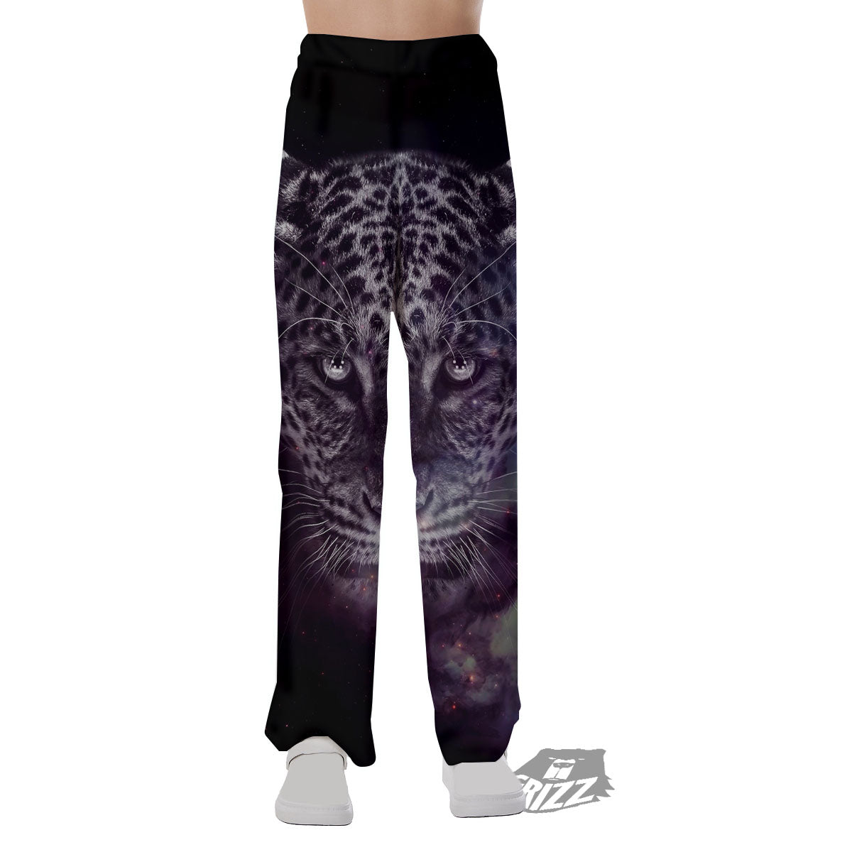 Jaguar Galaxy Print Pajama Pants-grizzshop