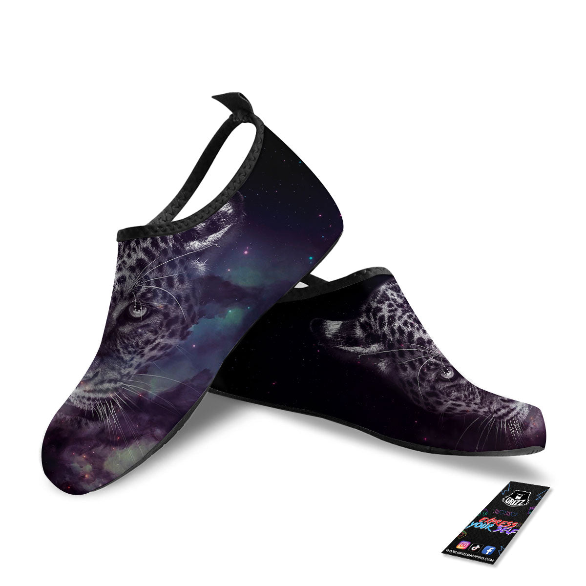 Jaguar Galaxy Print Water Shoes-grizzshop