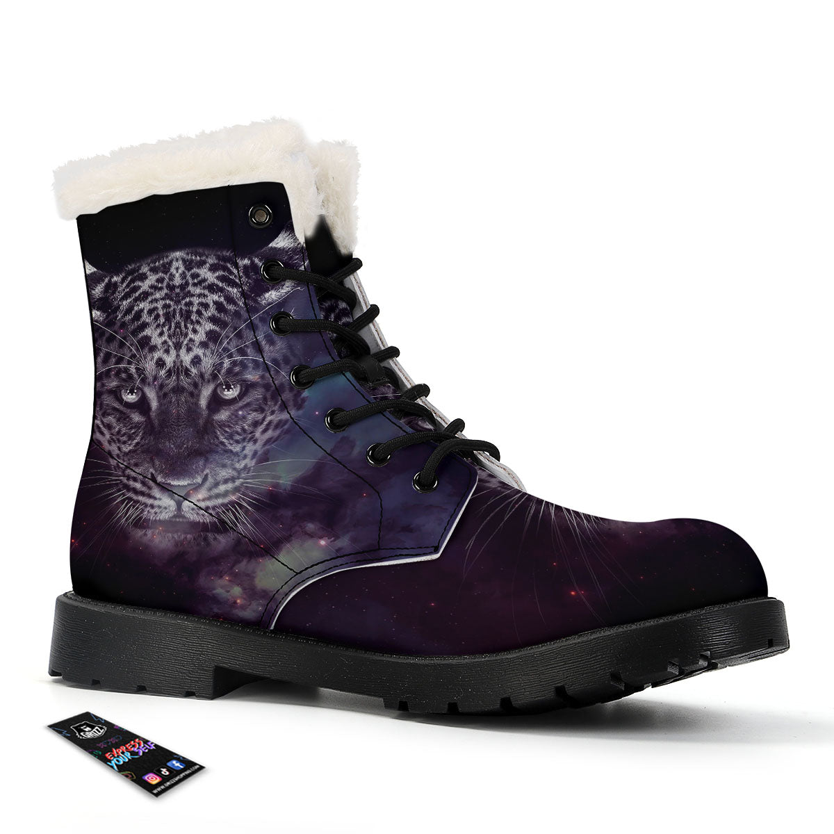 Jaguar Galaxy Print Winter Boots-grizzshop