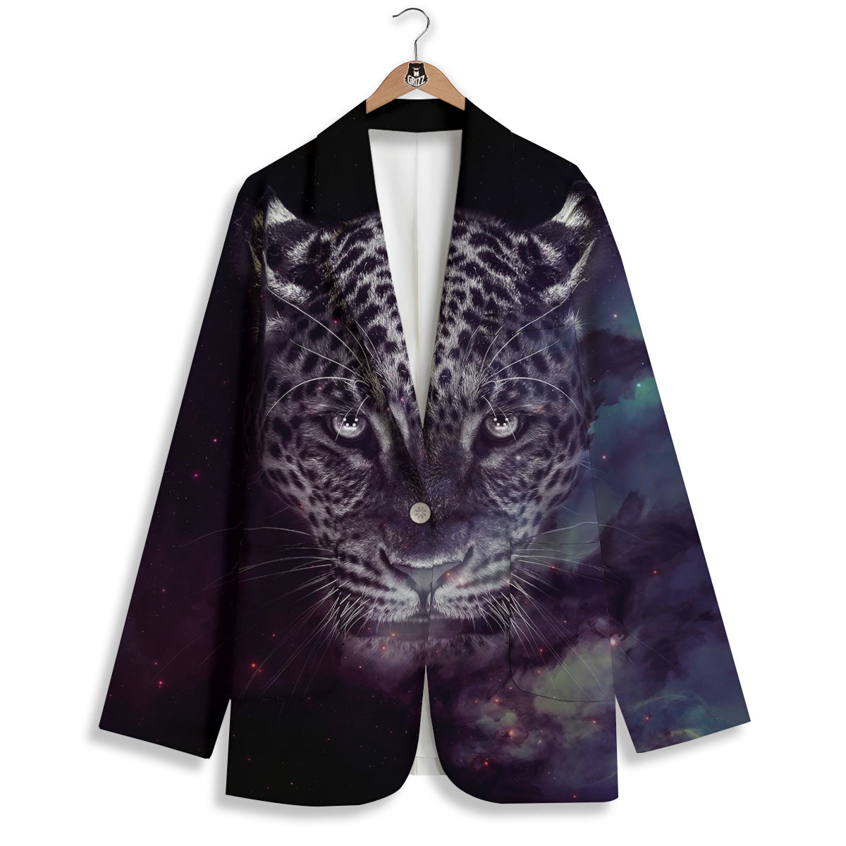 Jaguar Galaxy Print Women's Blazer-grizzshop