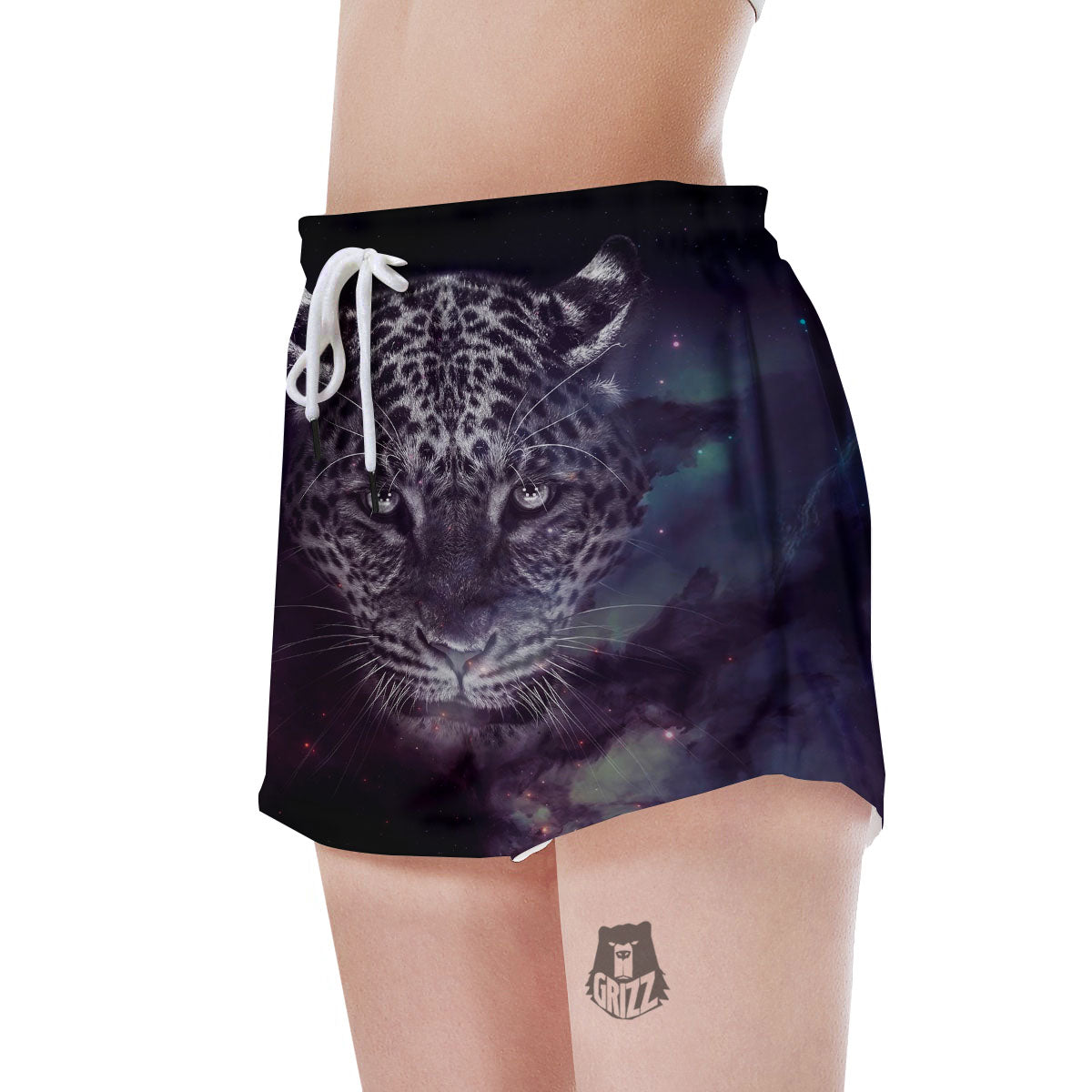 Jaguar Galaxy Print Women's Shorts-grizzshop
