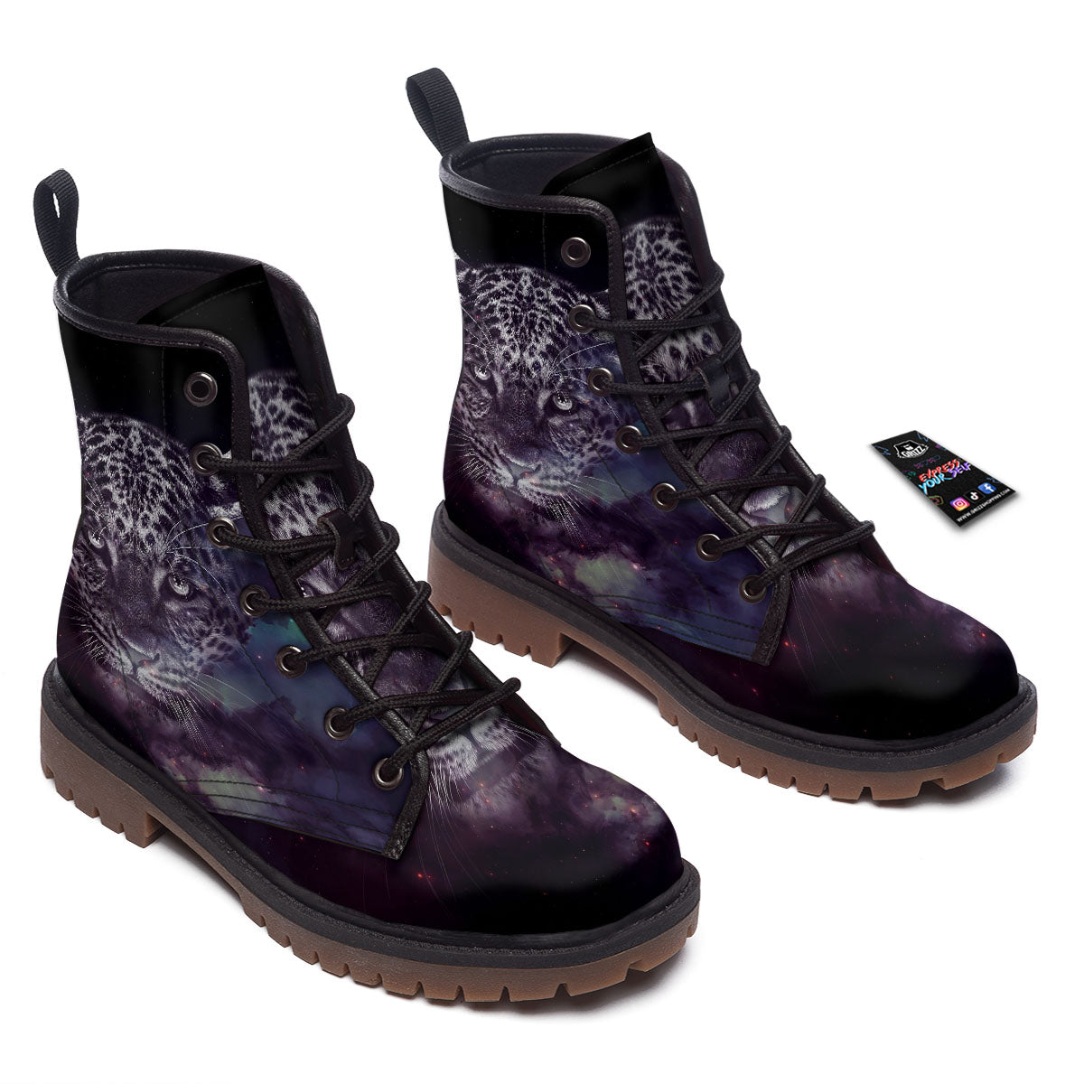Jaguar Galaxy Print Work Boots-grizzshop
