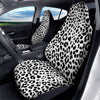 Jaguar White And Black Print Pattern Car Seat Covers-grizzshop