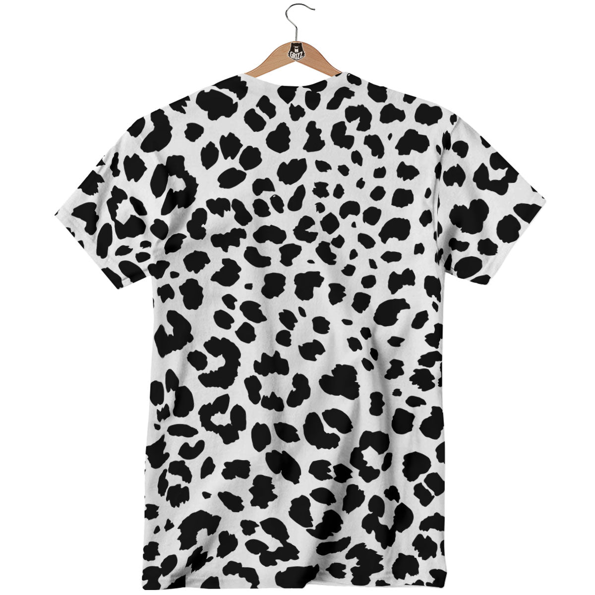 Jaguar White And Black Print Pattern T-Shirt-grizzshop
