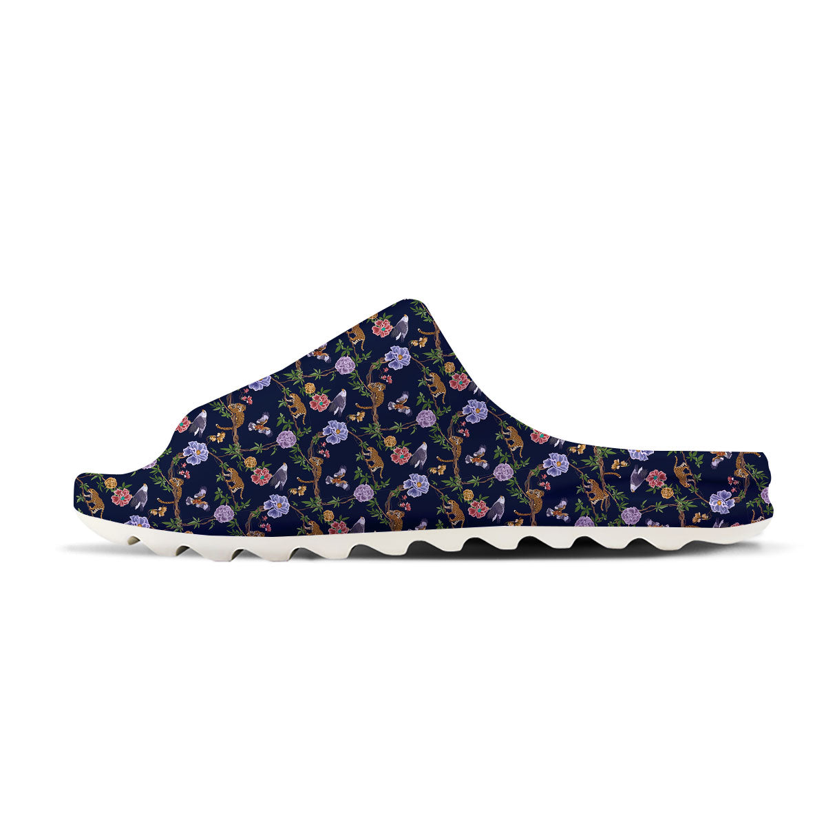 Jaguar And Eagle Print Pattern Sandals-grizzshop