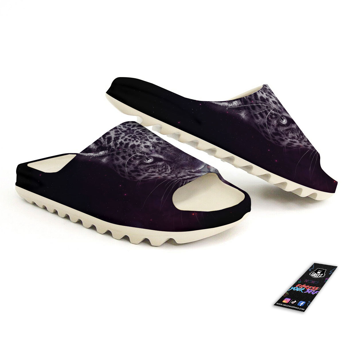 Jaguar Galaxy Print Sandals-grizzshop