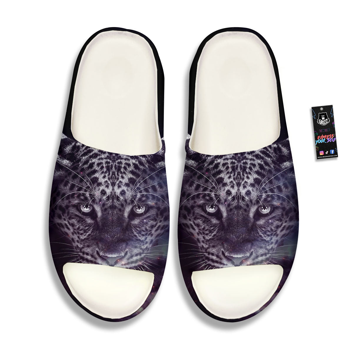 Jaguar Galaxy Print Sandals-grizzshop