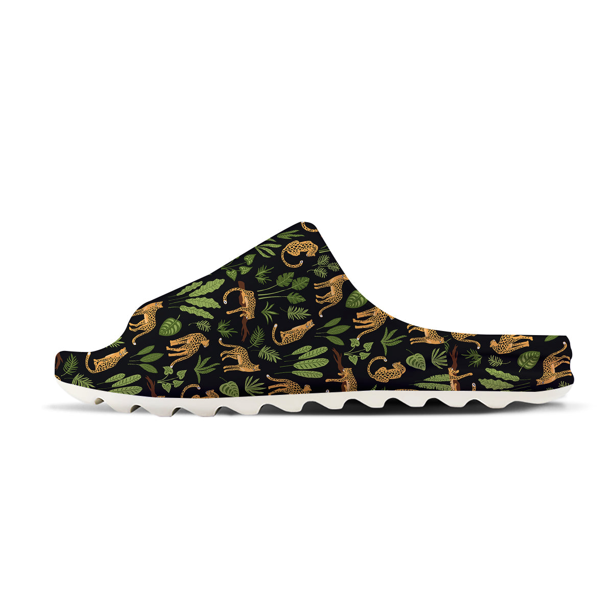 Jaguar Tropical Print Pattern Sandals-grizzshop