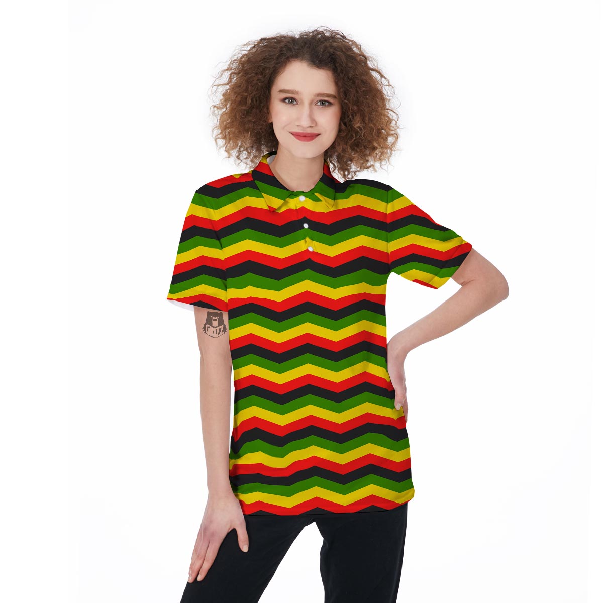 Jamaica Reggae Rasta Women's Golf Shirts-grizzshop