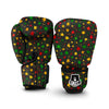 Jamaican Color Pattern Print Boxing Gloves-grizzshop